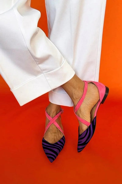 Lucrezia | Zebra Detail Ballet Flats