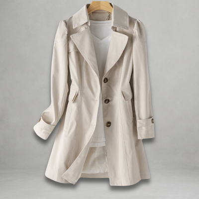 Daniela | Stylish Longline Button-Down Coat