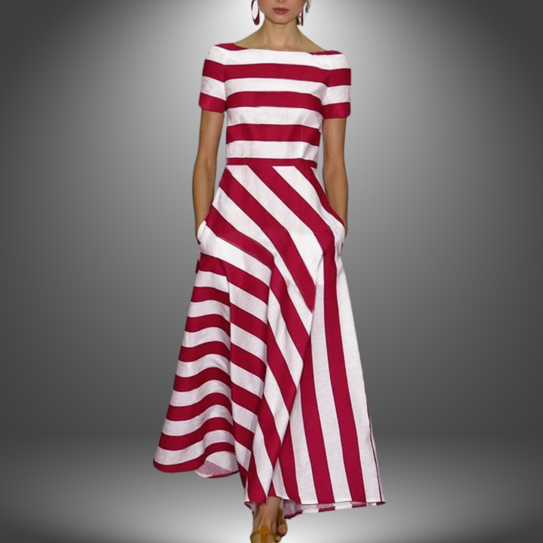 Olivia | Relaxed Abstract Print Tapered Pants