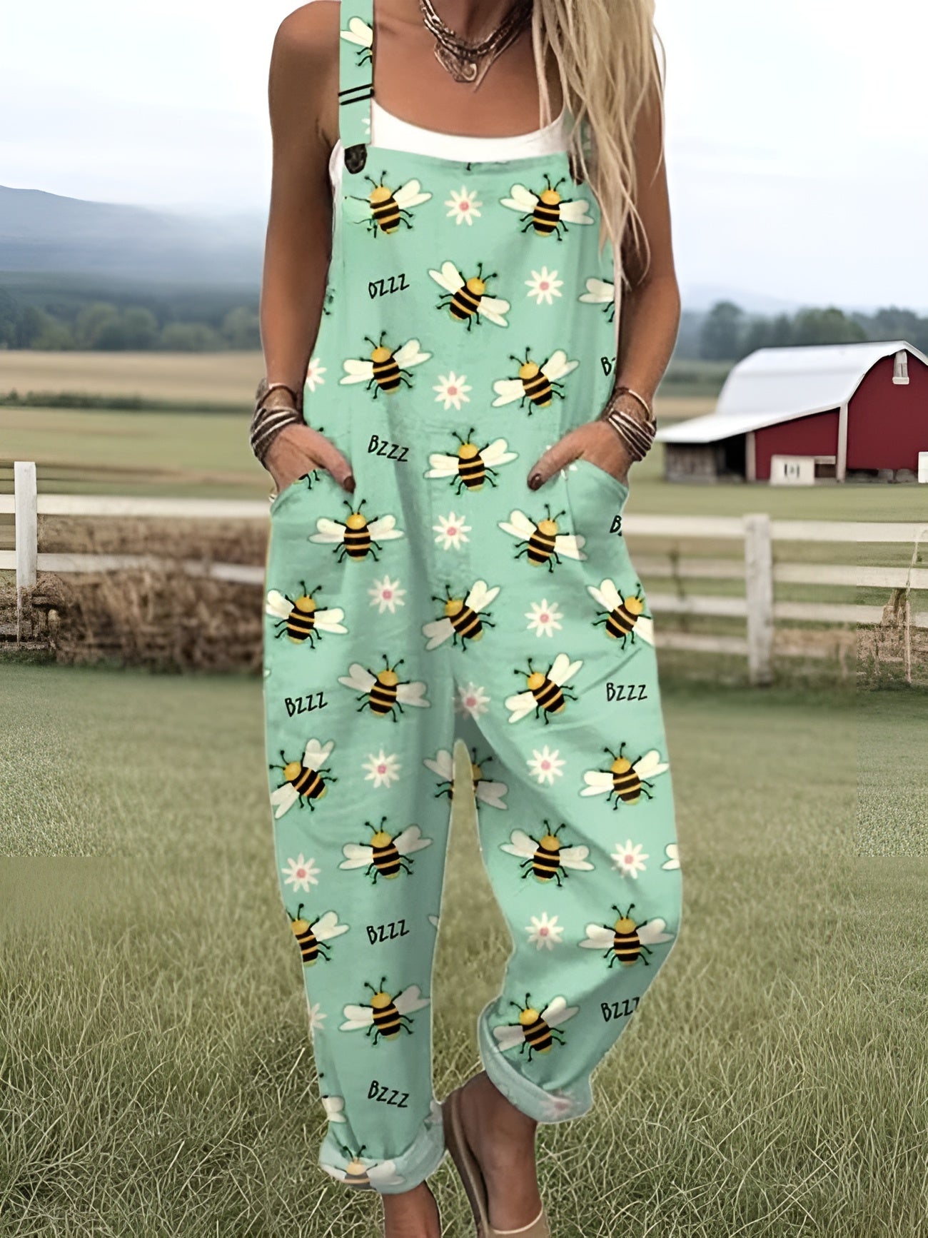 Alma | Busy Bee Garden Overalls