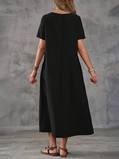 Talia | Casual Pocket Long Skirt Dress
