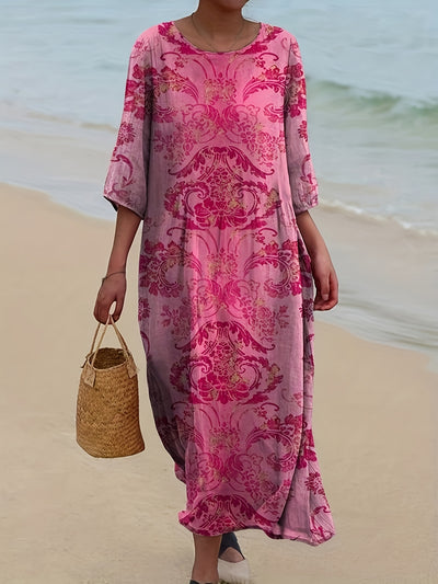Amara | Rose Mirage Boho Maxi Dress