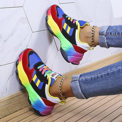 Roxy | Rainbow Chunky Sole Trainers