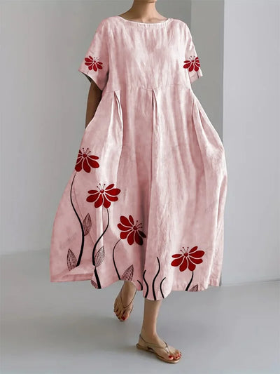 Seraphine | Artistic Bloom Midi Dress