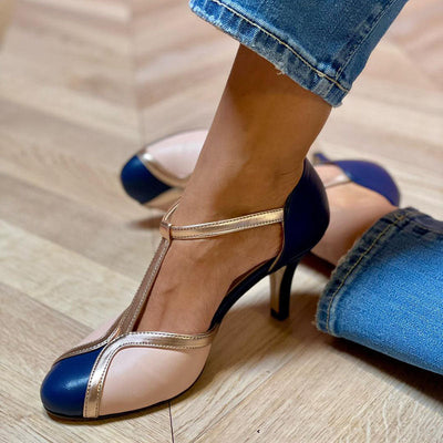 Vivienne | Vintage Chic T-Strap Heels