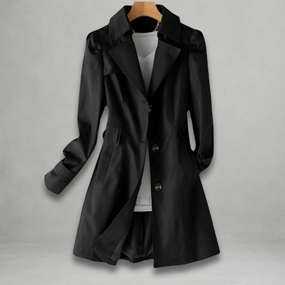 Daniela | Stylish Longline Button-Down Coat