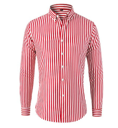 Landon | Bold Vertical Stripe Dress Shirt