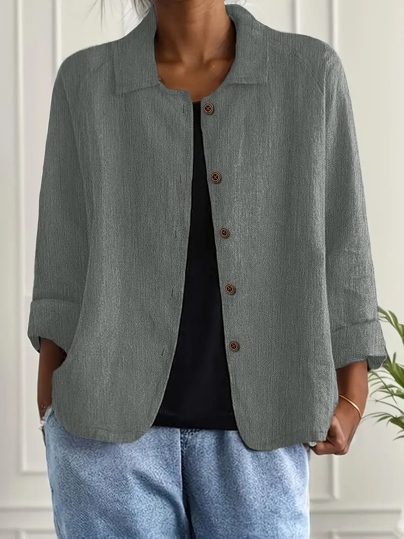 Clara | Casual Button-Up Jacket
