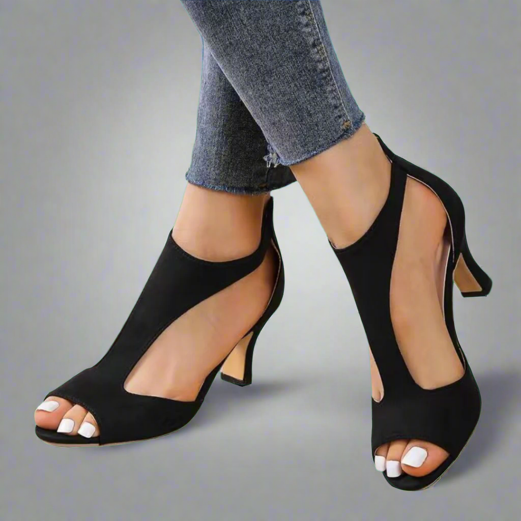 Ava | Elegant Comfort Heel Sandals