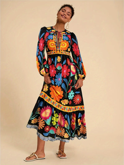 Isabella | Bohemian Floral Maxi Dress