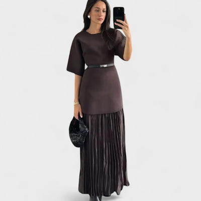 Aria | Pleated Maxi Dress