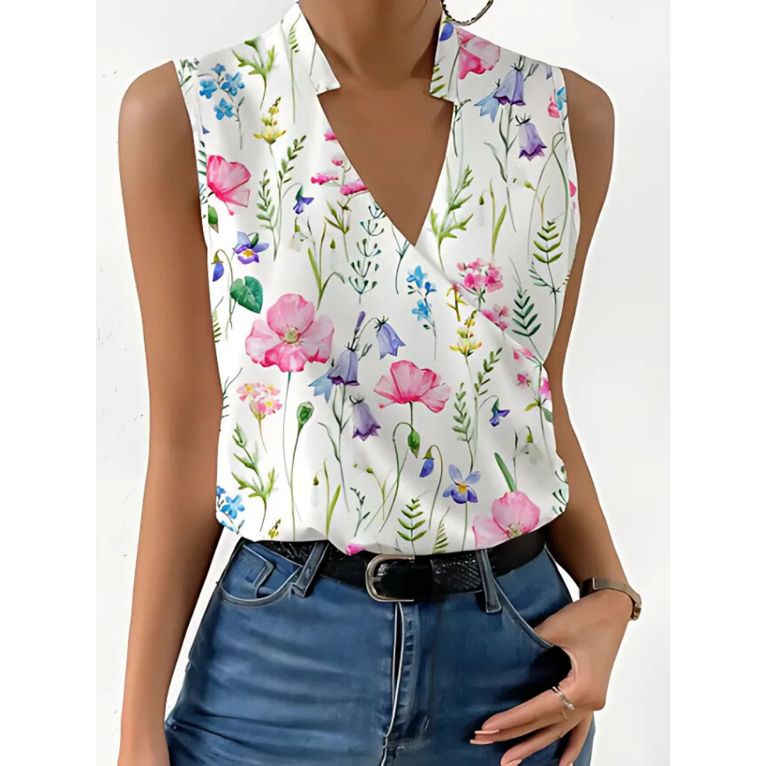 Celine | Summer Light V-Neck Top