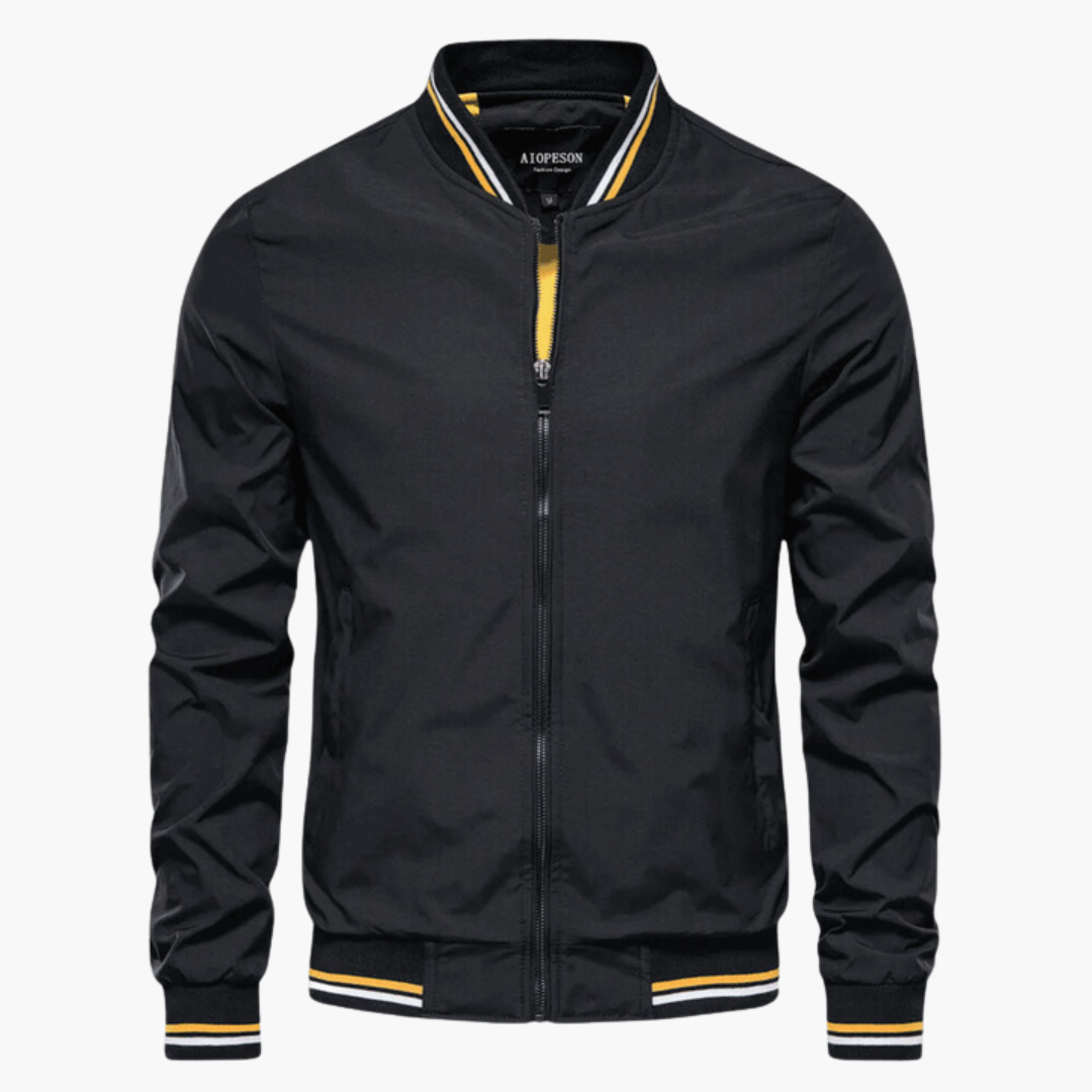 Easton | Classic Varsity-Trim Windbreaker Jacket
