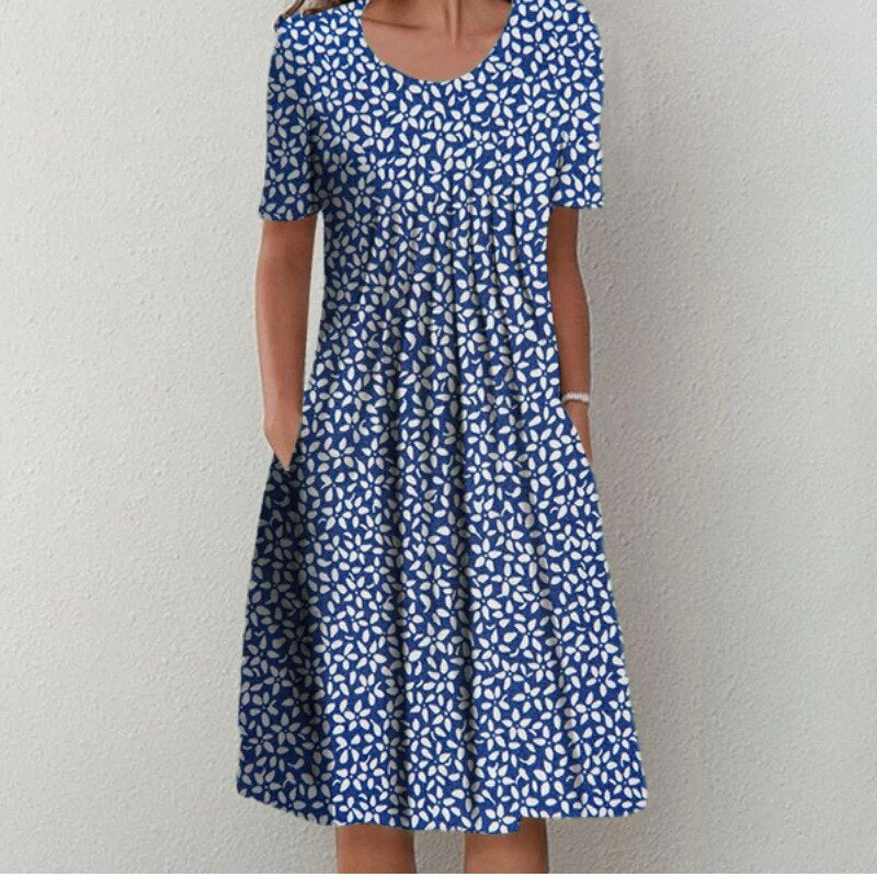 Grace | Easy Bloom Floral Pocket Midi Dress