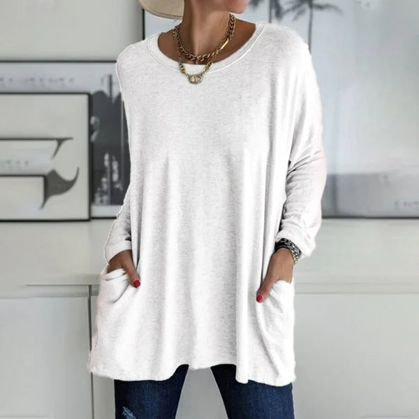 Morgan | Relaxed Long Sleeve Tunic Top