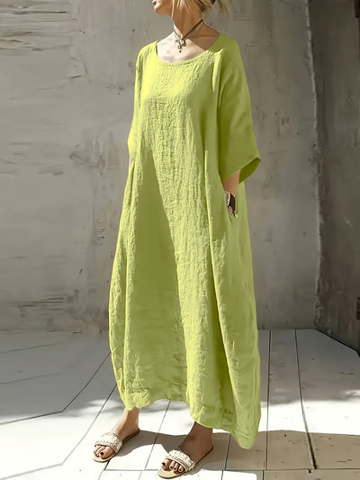 Ellie | Seven-Sleeve Casual Long Dress