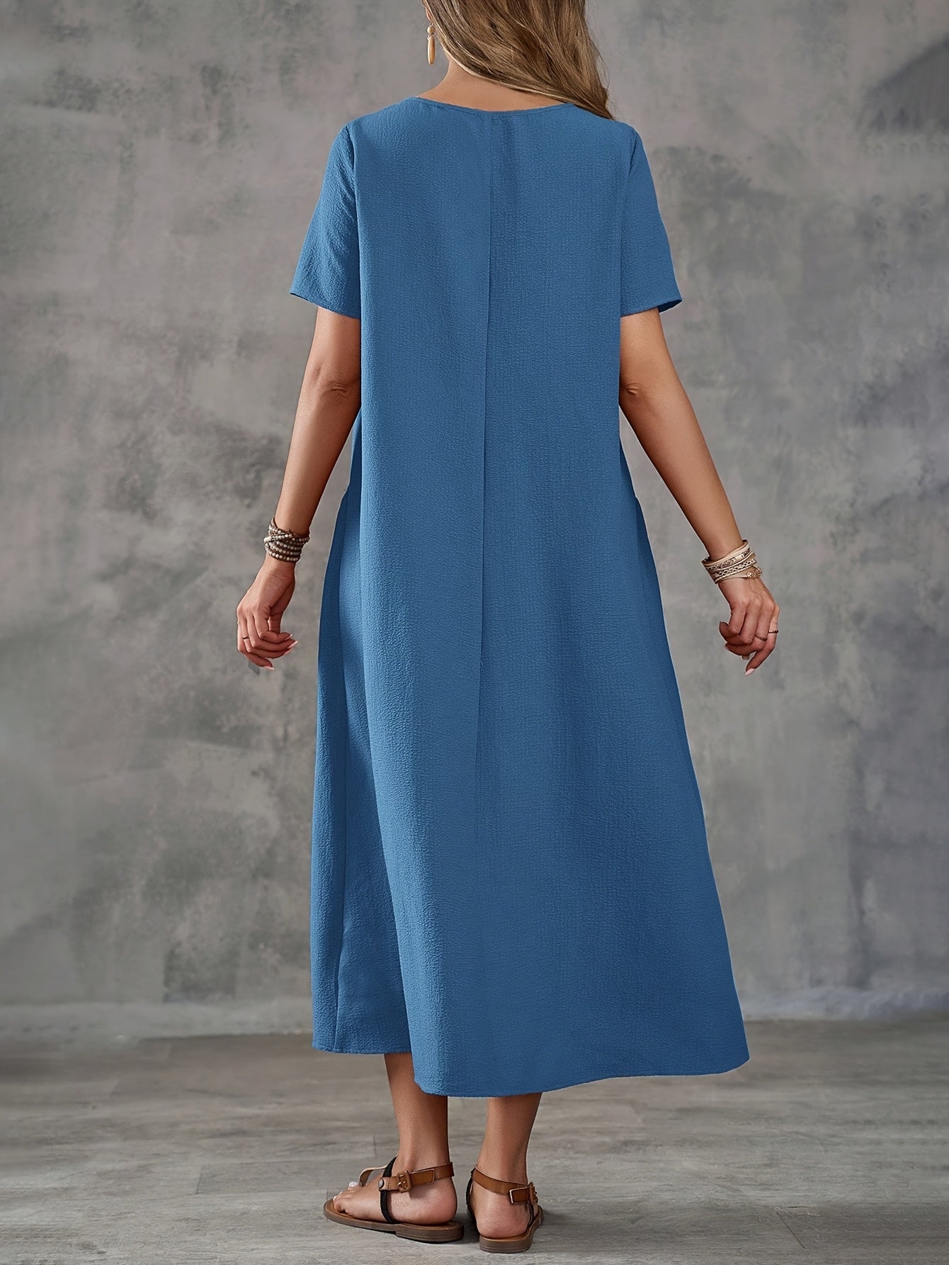 Talia | Casual Pocket Long Skirt Dress