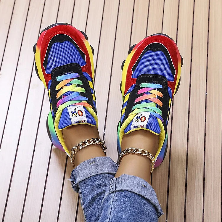 Roxy | Rainbow Chunky Sole Trainers