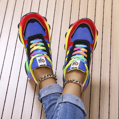 Roxy | Rainbow Chunky Sole Trainers