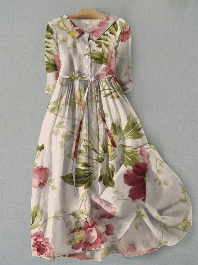 Amalia | Waist-Defining Floral Dress