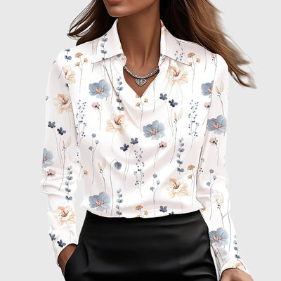 Serena | Luxe Satin Draped Blouse