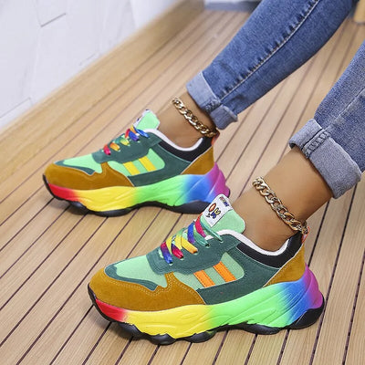 Roxy | Rainbow Chunky Sole Trainers
