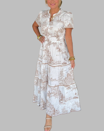 Eliza | Classic Toile Maxi
