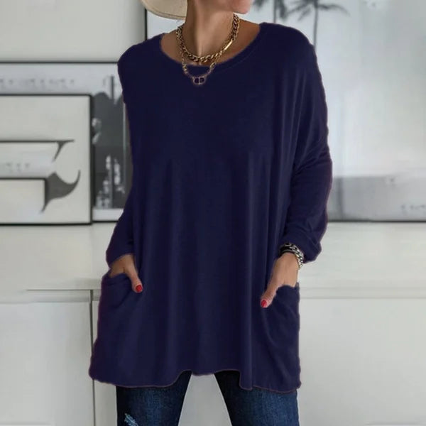 Morgan | Relaxed Long Sleeve Tunic Top