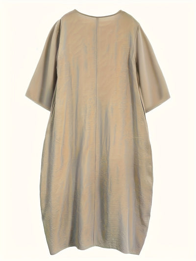 Ellie | Seven-Sleeve Casual Long Dress