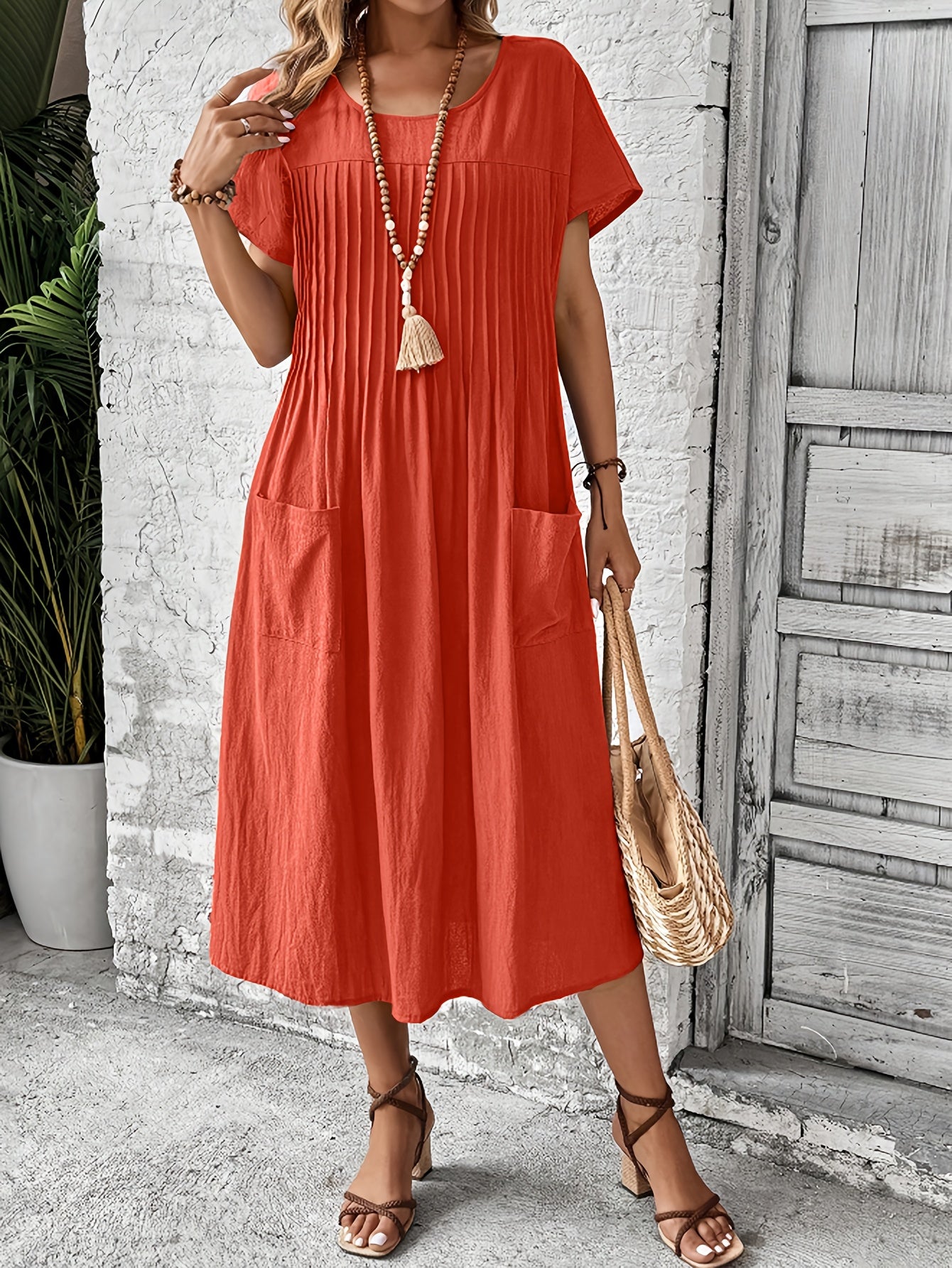 Skylar | Light Blue Batwing Midi Dress