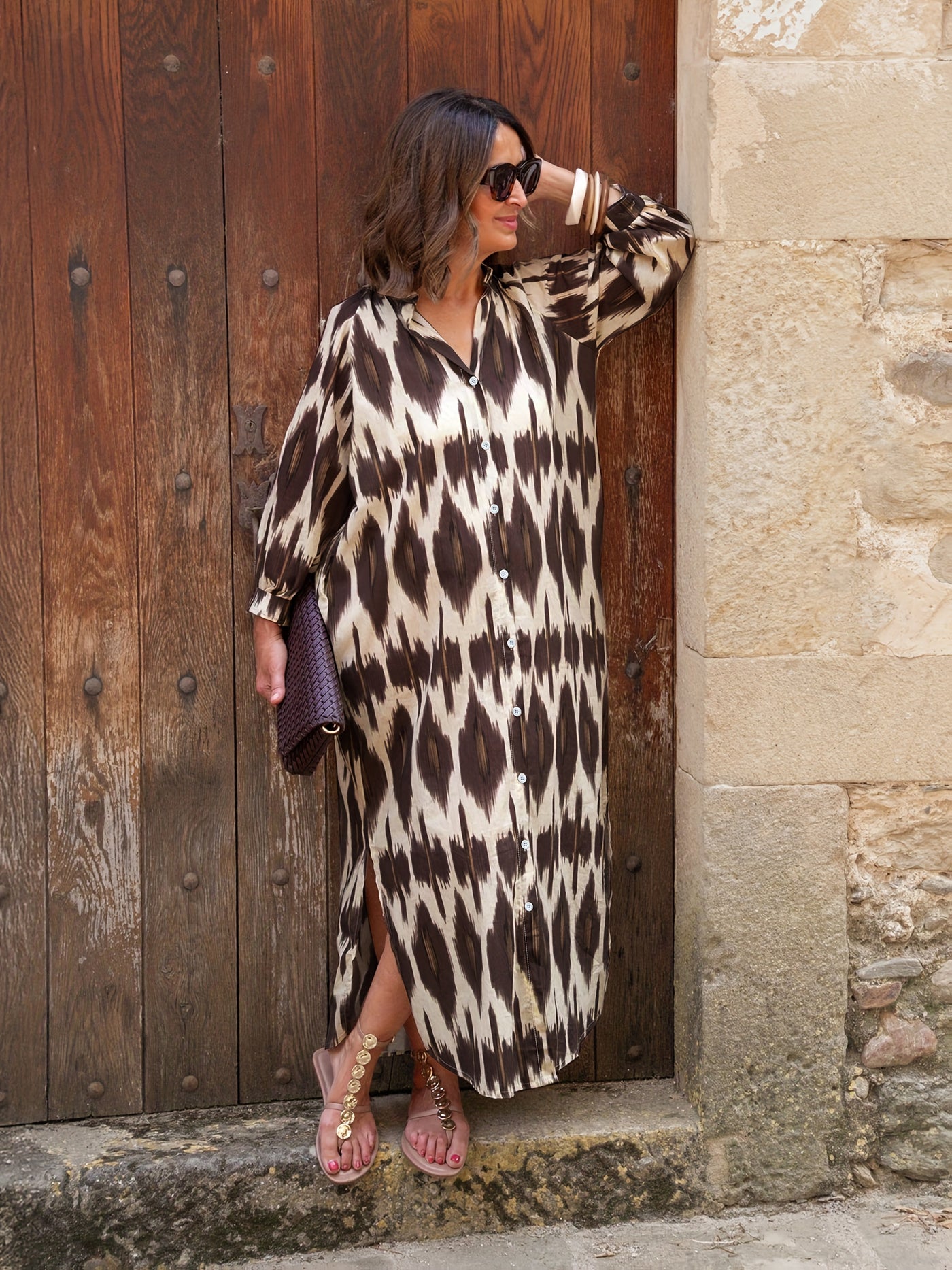 Brooklyn | Chic Button Maxi Dress