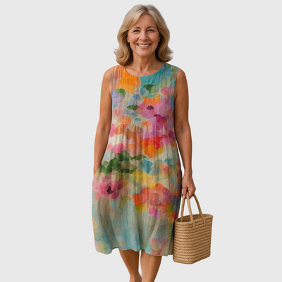 Aurora | Artistic Print Summer Dress