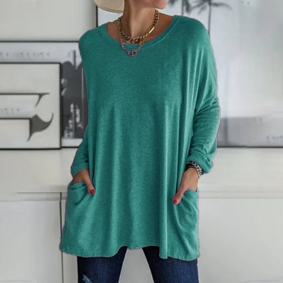 Morgan | Relaxed Long Sleeve Tunic Top