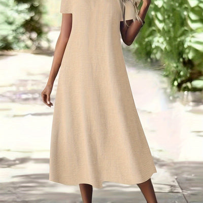 Isabelle | Elegant White Zipper Maxi Dress