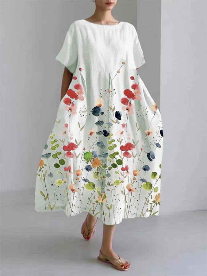 Amarielle | Artistic Bloom Midi Dress