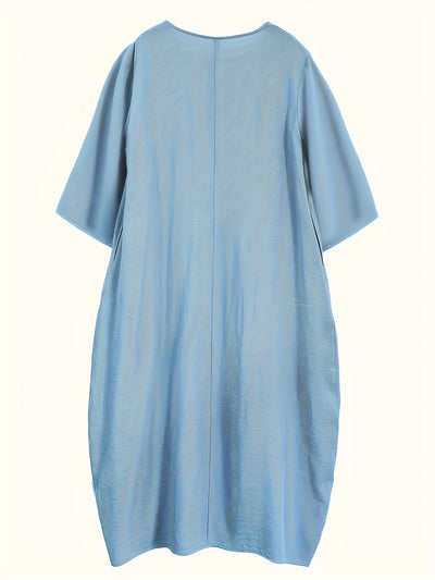 Ellie | Seven-Sleeve Casual Long Dress