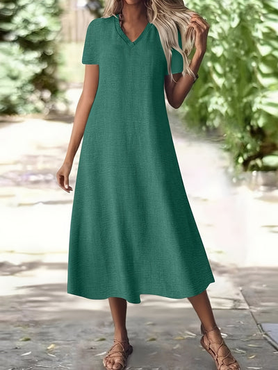 Isabelle | Elegant White Zipper Maxi Dress