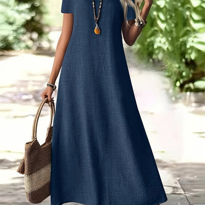 Isabelle | Elegant White Zipper Maxi Dress