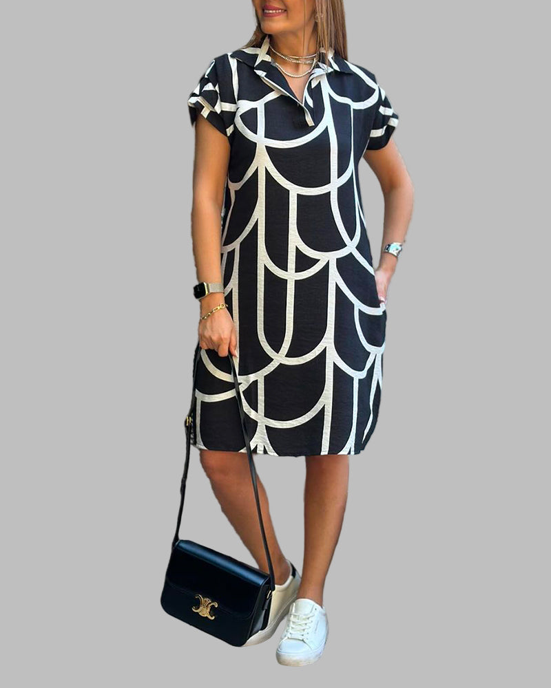 Helmi | Minimal Short Sleeve Dress