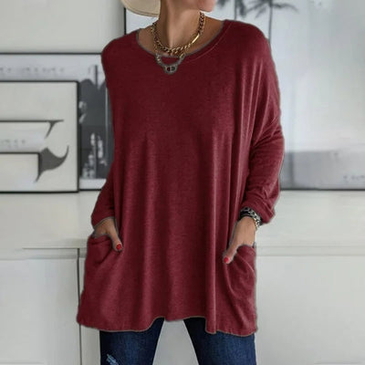 Morgan | Relaxed Long Sleeve Tunic Top