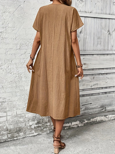 Skylar | Light Blue Batwing Midi Dress