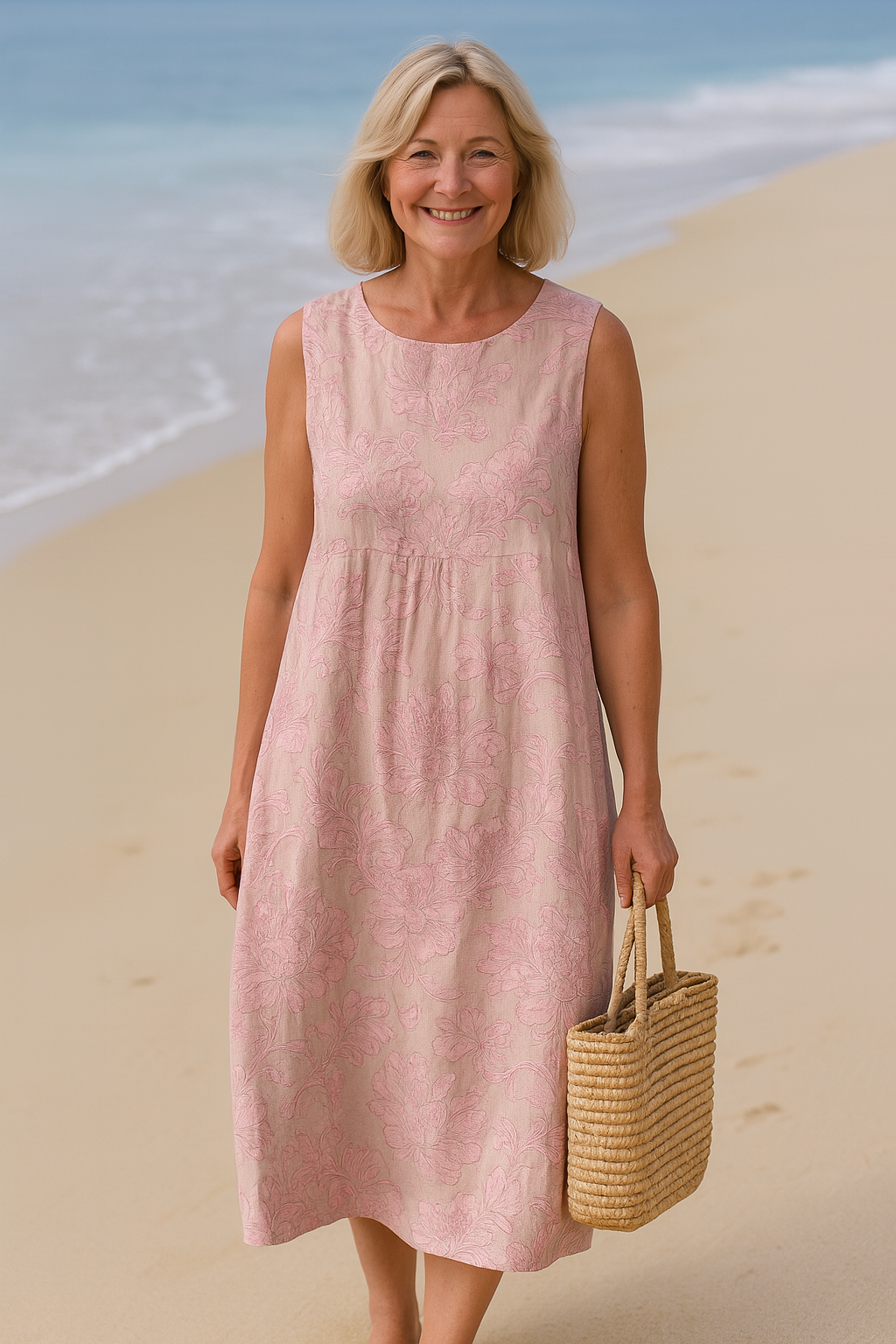 Sophie | Pink Floral Summer Dress