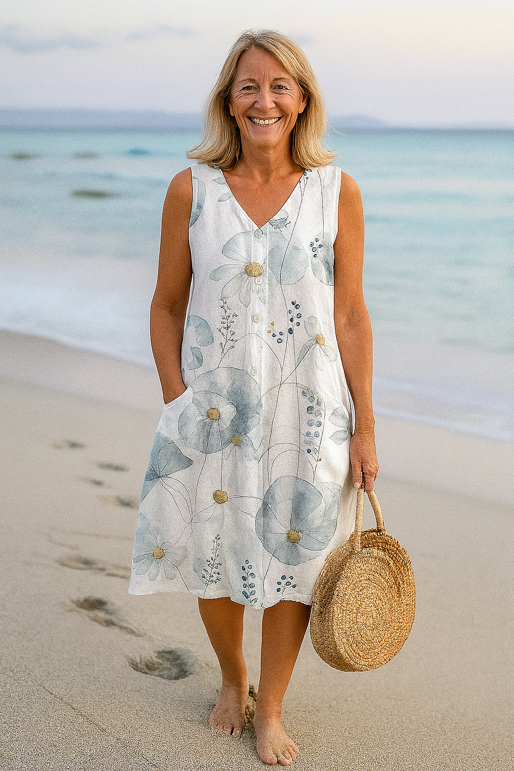Layla | Sleeveless Floral Summer Dress