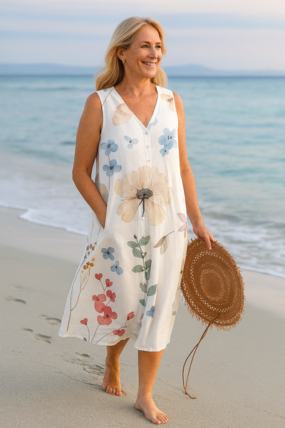 Layla | Sleeveless Floral Summer Dress