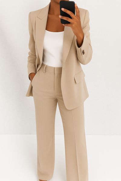 Isla | Tailored Blue Power Suit Set