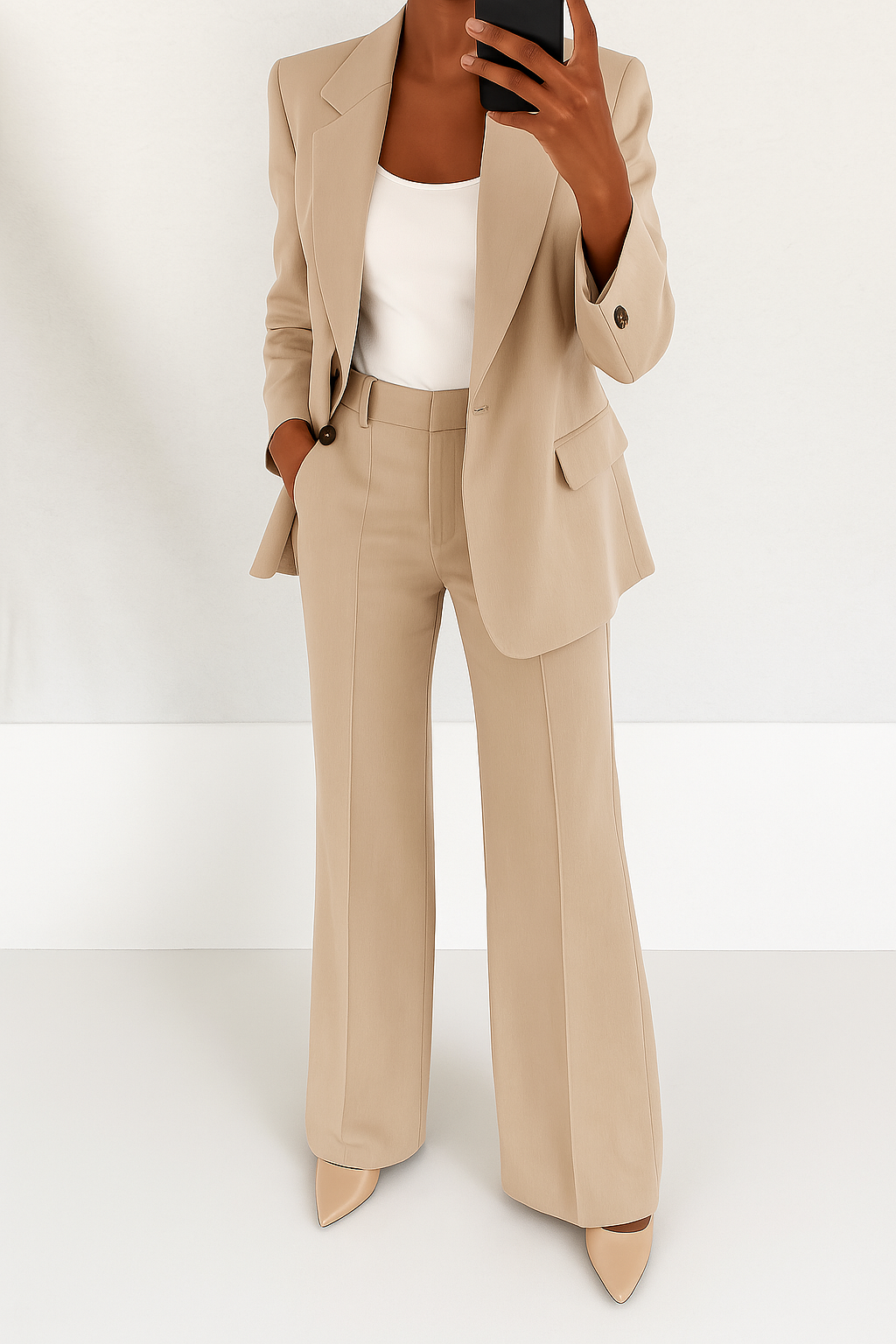 Isla | Tailored Blue Power Suit Set