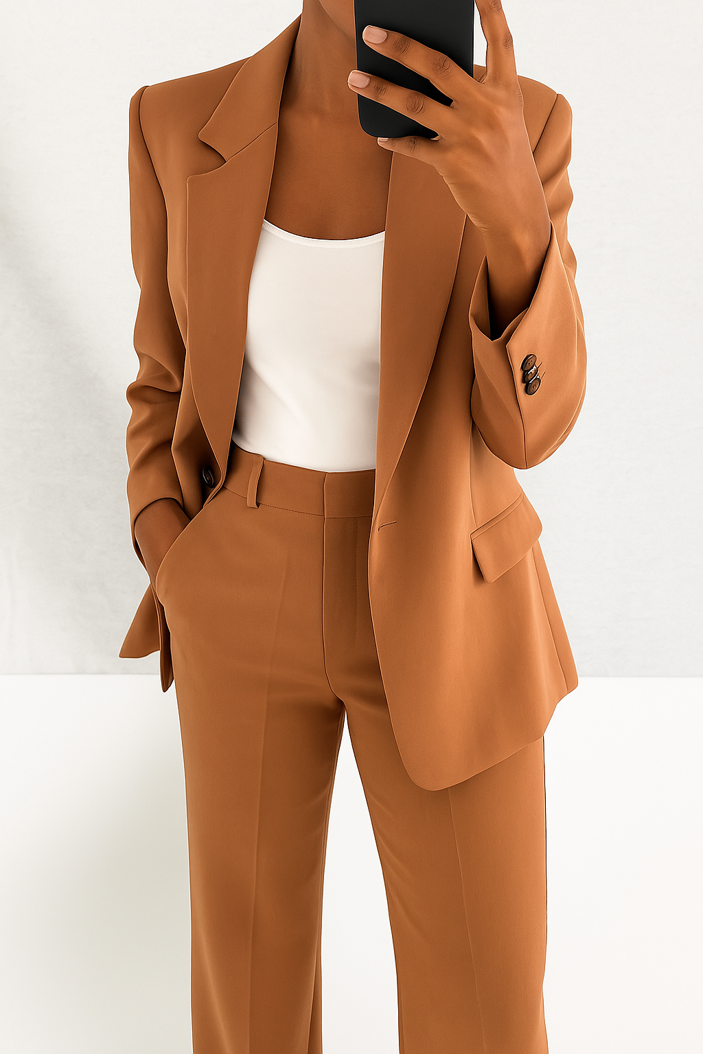 Isla | Tailored Blue Power Suit Set