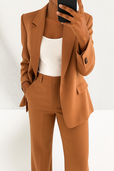 Isla | Tailored Blue Power Suit Set