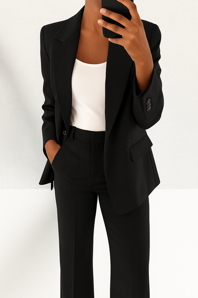 Isla | Tailored Blue Power Suit Set