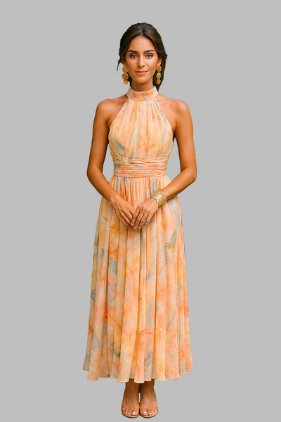 Naira | Watercolor Maxi Dress